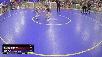 100 lbs Cons. Semi - Caitlyn Kendall, Newberg Mat Club vs Kiya Roe, North Coast Elite Wrestling Cl
