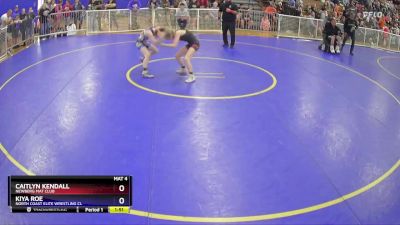 100 lbs Cons. Semi - Caitlyn Kendall, Newberg Mat Club vs Kiya Roe, North Coast Elite Wrestling Cl