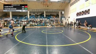 144 lbs Quarterfinal - Cash Platts, Lyman vs Clayton Sawyer, Mountain View