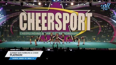 Element Elite Tumbling & Cheer - PLATINUM [2025 L2 Junior - D2 - Small - A Day 2] 2025 CHEERSPORT National All Star Cheerleading Championship