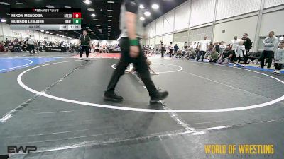 49 lbs Semifinal - Nixon Mendoza, Team Speed vs Hudson Lemaire, RAW Wrestling Club 9U