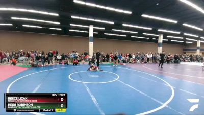 52-56 lbs Round 1 - Reece Lizak, Texas Elite Wrestling Club vs Heidi Robinson, Panther Youth Wrestling-CPR