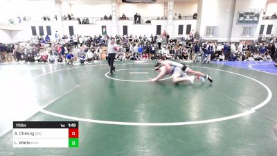 175 lbs Round Of 32 - Adynn Cheung, Quincy/North Quincy vs Logan Watts, Plymouth South