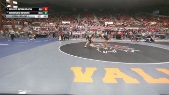 145 lbs Cons. Round 1 - Makenzie Rogers, Mulvane HS vs Brylee Richardson, Pratt HS