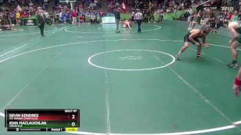 215 lbs Champ. Round 1 - Devin Kendrex, Mt. Vernon (Fortville) vs Kian Maclauchlan, Zionsville