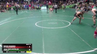 215 lbs Champ. Round 1 - Devin Kendrex, Mt. Vernon (Fortville) vs Kian Maclauchlan, Zionsville