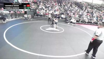 5A 120 lbs Quarterfinal - Marabelle Brown, Wasatch vs LiyaBella Johnson, Kearns