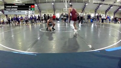 149 B Cons. Round 3 - Cole Lintner, Mount Union vs Lucas Spring, Gannon University