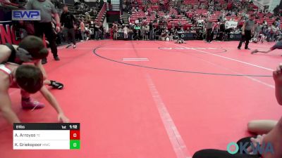 61 lbs Semifinal - Aaron Arroyos, Takedown Elite vs Kane Griekspoor, Maize Wrestling Club