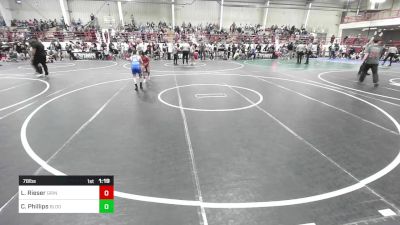 78 lbs Rr Rnd 3 - Leo Rieser, Grindhouse WC vs Christian Phillips, Bloomfield YW