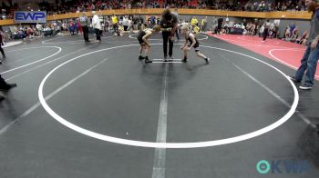 58 lbs Quarterfinal - River Edwards, Bridge Creek Youth Wrestling vs Stryker Pruitt, Tecumseh Youth Wrestling