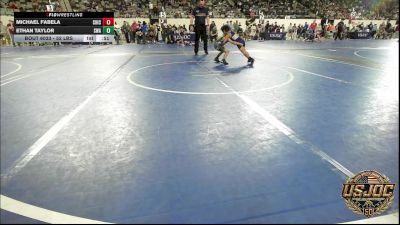 52 lbs Round Of 16 - Michael Fabela, Chickasha Youth Wrestling vs Ethan Taylor, Shelton Wrestling Academy