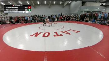 110 lbs 5th Place Match - Veronika Hafer, Holy Family vs Yazmin Nevarez, McLoud