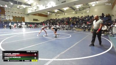 106 lbs Cons. Round 4 - Samuel Jimenez, Eleanor Roosevelt vs Marcus Morales, Walnut