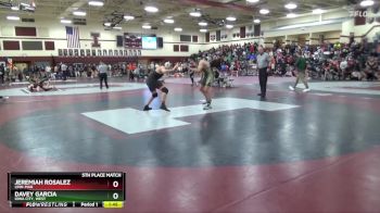 JV-29 lbs 5th Place Match - Davey Garcia, Iowa City, West vs Jeremiah Rosalez, Linn-Mar