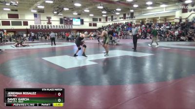 JV-29 lbs 5th Place Match - Davey Garcia, Iowa City, West vs Jeremiah Rosalez, Linn-Mar