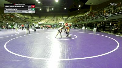 106 lbs 5th Place - Matthew Hernandez, Central vs Nathiel Nava, Stockdale