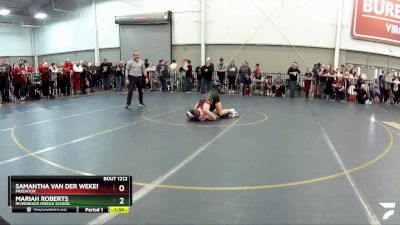 95-109 lbs Round 1 - Mariah Roberts, Riverheads Middle School vs Samantha Van Der Weken, Predator