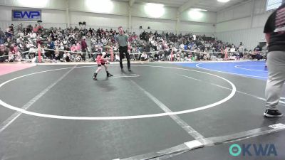 43 lbs Rr Rnd 2 - Lachlan Lindsey, Spartan Wrestling Fort Smith vs Carson Conway, Roland Youth League Wrestling