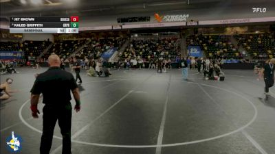 157 lbs Semifinal - Jet Brown, Odessa vs Kaleb Griffith, Creighton Preparatory School