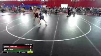 220 lbs Champ. Round 2 - Travis Sanders, IL vs Kail Wynia, MN