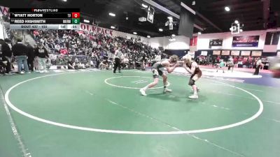 150 lbs Cons. Round 3 - Reed Highsmith, Murrieta Mesa vs Wyatt Horton, Temecula Valley