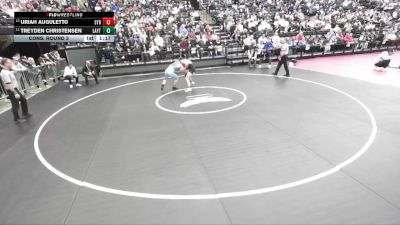 6A 138 lbs Cons. Round 3 - Uriah Auguletto, Syracuse vs Treyden Christensen, Layton