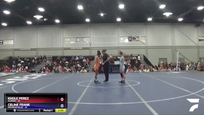 105 lbs Round 2 (8 Team) - Khole Perez, Illinois vs Celine Frank, Michigan Blue