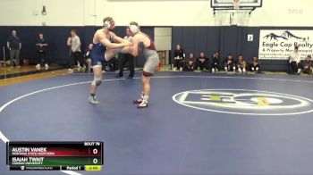 184 lbs Quarterfinal - Austin Vanek, Montana State-Northern vs Isaiah Twait, Corban University
