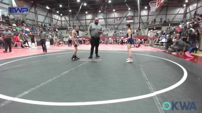 70-73 lbs Rr Rnd 1 - Brinley Leyba, Team Tulsa Wrestling Club vs Garytt Graddy, Skiatook Youth Wrestling