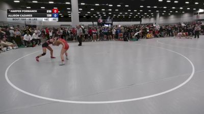 95 lbs Champ. Rd Of 16 - Harper Formanek, Black Fox Wrestling Academy vs Allison Cazares, Toss Em Up Wrestling Academy