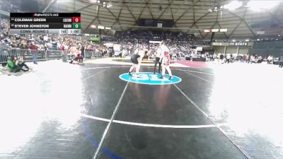 Boys 1B/2B 190 Cons. Round 2 - Coleman Green, Liberty (Spangle) vs Steven Johnston, Rainier