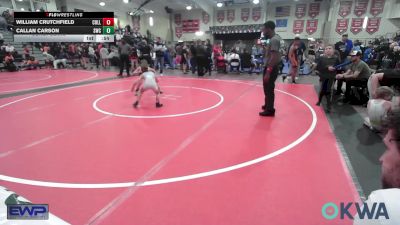 64 lbs Consolation - William Crutchfield, Collinsville Cardinal Youth Wrestling vs Callan Carson, Salina Wrestling Club