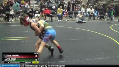 56 lbs Semifinal - Logan Jaggers, Delta Wrestling Club Inc. vs Jacob Spisz, Unattached