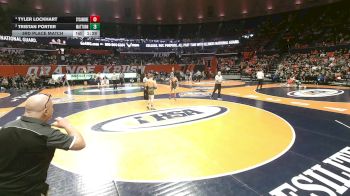 2A 126 lbs 3rd Place Match - Tyler Lockhart, Sycamore (H.S.) vs Tristan Porter, Mattoon