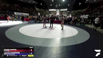 138 lbs Cons. Round 2 - Abram Montoya, Temecula Valley High School Wrestling vs Cain Clark, Madison High School Wrestling