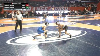 3A 157 lbs Cons. Round 2 - Ethan Banda, Mundelein (H.S.) vs Brady Ritter, Orland Park (Sandburg)