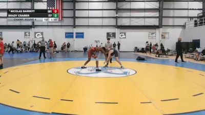 138 lbs Champ. Round 4 - Nicolas Barrett, Grizzly Wrestling Club vs Brady Cramer, VA Team Predator