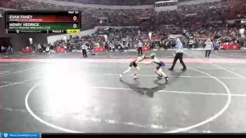 105 lbs Cons. Round 2 - Henry Hedrick, Kettle Moraine Wrestling Club vs Evan Fahey, Oregon Youth Wrestling