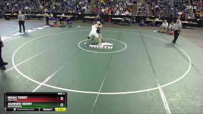 190 lbs Semifinal - Noah Terry, Tell City vs Gunner Henry, Brownsburg