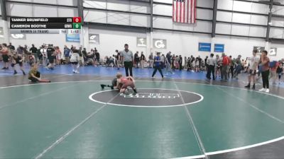 65 lbs Semis (4 Team) - Cameron Boothe, GREAT BRIDGE WRESTLING CLUB vs Tanner Brumfield, STAUNTON REAPER