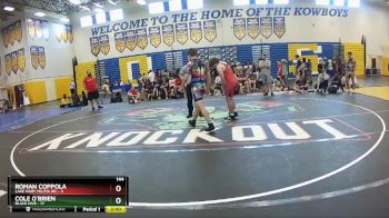 144 lbs Round 7 (8 Team) - Roman Coppola, Lake Mary Militia WC vs Cole O`Brien, Black Hive