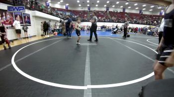 70 lbs Semifinal - Maverick Moore, Marlow Outlaws vs Wrigley Whitney, Standfast