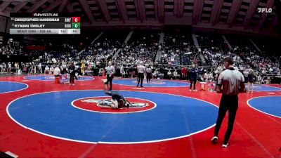 106-5A 3rd Place Match - Christopher Hardeman, South Effingham vs Kymani Tinsley, Seckinger