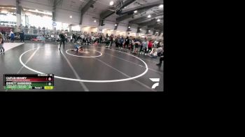 95 lbs Round 5 - Emmett Harkrider, Spring Klein Wrestling Club vs Caitlin Heaney, Bandas Wrestling Academy