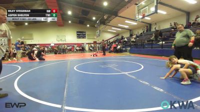52 lbs Consolation - Riley Stegeman, Raw Wrestling Club vs Aspen Shelton, Team Tulsa Wrestling Club