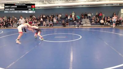126-138 lbs Quarterfinal - Brett Larson, Elm Creek Youth Wrestling Club vs John White, Mccook