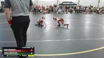 55 lbs Round 1 - Liam Sokolov, Siebert Elementary Midland Mi vs Aiden Kruttlin, Linden Elementary School