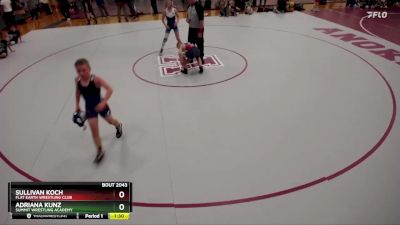 98 lbs Round 2 - Adriana Kunz, Summit Wrestling Academy vs Sullivan Koch, Flat Earth Wrestling Club