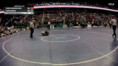 2A 106 lbs 1st Place Match - Sam Boltes, Washington High School vs Aiden Burkholder, Trinity